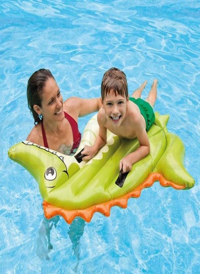 VWretails Animal Rider-Alligator Ride On, Dimensions: 45" x 44" (1.18m x 1.12m) Inflated - Image 3